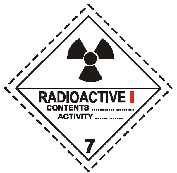 ETIQUETA DE PELIGRO ADR: 7A Materias radiactivas